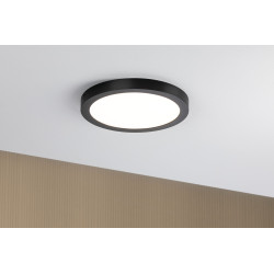 Plafonnier LED Abia noir Ø 30 cm 2200 lm 22 W PAULMANN