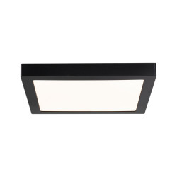 Plafonnier LED Abia noir 30 x 30 cm 2200 lm 22 W PAULMANN