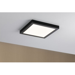 Plafonnier LED Abia noir 30 x 30 cm 2200 lm 22 W PAULMANN