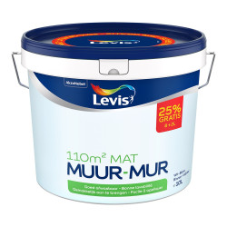 Peinture Murs Blanche Mate 8+2L Gratuit | LEVIS