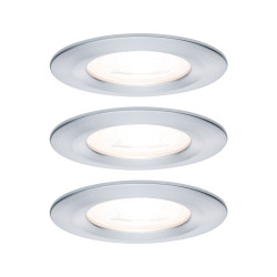 Spot encastrable LED Nova aluminium GU10 blanc chaud IP44 6