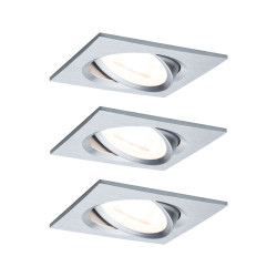 Spot encastrable LED Nova aluminium GU10 blanc chaud IP23 6
