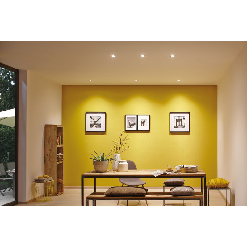 Spot encastrable LED Nova aluminium blanc chaud IP44 6 W PAULMANN