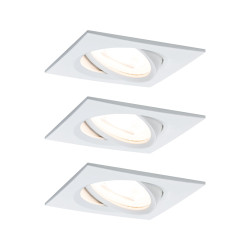 Spot encastrable LED Nova blanc blanc chaud IP23 6 W 3 pièces PAULMANN