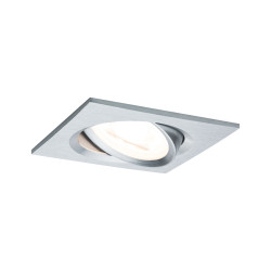 Spot encastrable LED Nova aluminium GU10 blanc chaud IP23 6