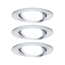 Spot encastrable LED Nova aluminium GU10 blanc chaud IP23 6