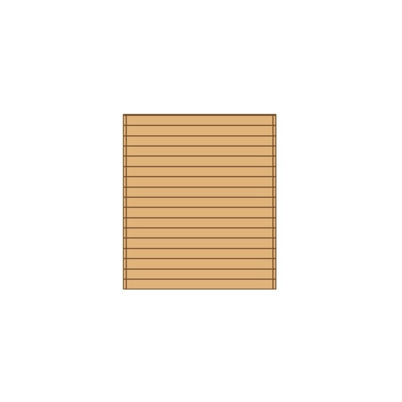 Paroi frontale pour carport 2,1 x 2,45 m SOLID