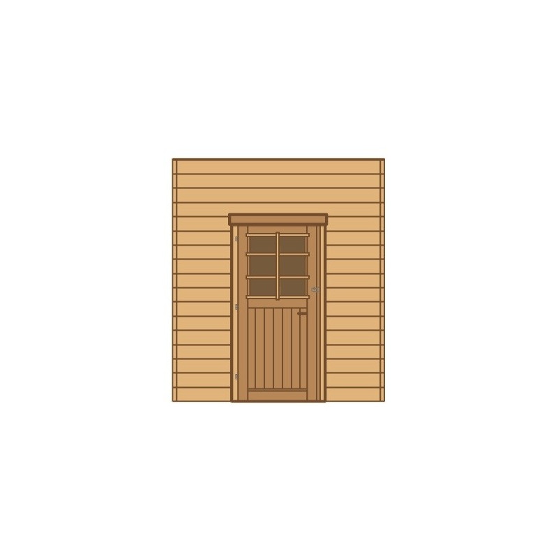 Paroi latérale avec porte pour carport 1,8 x 2,25 m