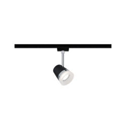Spot LED URail Cone noir et chrome GU10 10 W PAULMANN