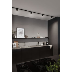 Spot LED URail Tube noir et chrome GU10 10 W PAULMANN