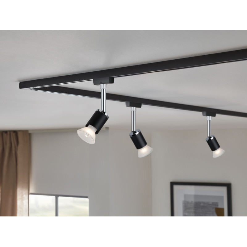 Spot LED Urail Pure II noir GU10 10 W PAULMANN