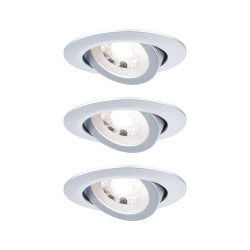 Spot encastrable LED chrome blanc chaud IP20 580 lm 4