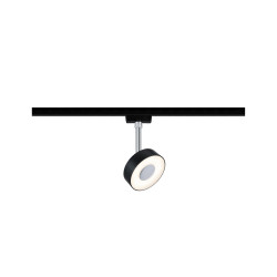 Spot LED URail Circle noir blanc chaud 540 lm 5 W PAULMANN