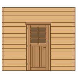 Paroi Frontale Carport SOLID 2,7x2,45m avec Porte Simple | SOLID Paroi Frontale Carport SOLID 2,7x2,45m avec Porte Simple | SOLID