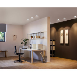 Spot encastrable LED Nova Plus blanc GU10 blanc chaud IP65 7 W PAULMANN