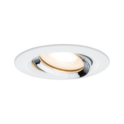 Spot encastrable LED Nova Plus blanc et chrome GU10 blanc chaud IP65 7 W PAULMANN