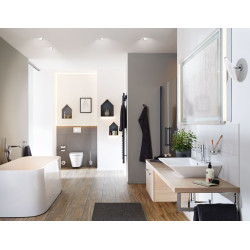 Spot encastrable LED Nova Plus blanc et chrome GU10 blanc chaud IP65 7 W PAULMANN