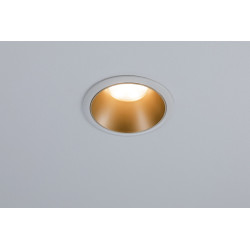Spot encastrable LED Cole blanc et or blanc chaud IP44 470 lm 6 W PAULMANN