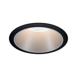 Spot encastrable LED Cole noir et argent blanc chaud IP44 470 lm 6 W PAULMANN