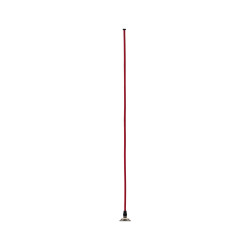 Suspension Neordic Eldar rouge et nickel E27 60 W PAULMANN