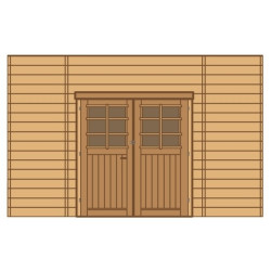 Paroi frontale pour carport
