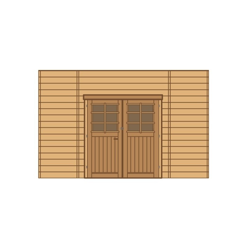 Paroi frontale pour carport