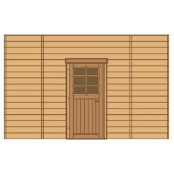 Paroi frontale pour carport