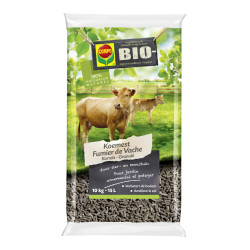 Fumier de Vache Bio 10 kg – Engrais naturel puissant | COMPO