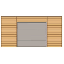 Paroi Frontale SOLID pour Carport avec Porte de Garage | SOLID