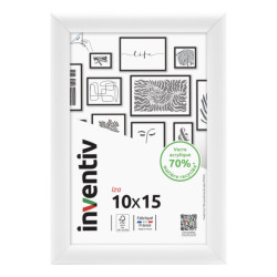 Cadre Iza Blanc 10x15 cm – Décoration Photo Intérieure | INVENTIV