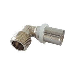 Raccord coudé 20 x 3/4" M SANINSTAL