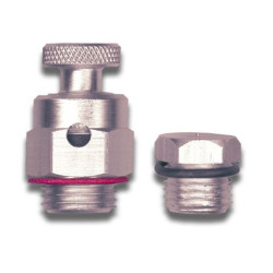 Purgeur avec bouchon 1/4" chrome SANINSTAL