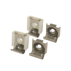 Attaches pour miroir chrome 4 pièces SANINSTAL