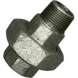 Raccord droit 3/4" MF galvanisé SANINSTAL