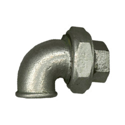 Coude droit 1/2" FF zingué SANINSTAL