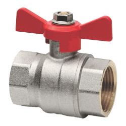 Vanne à boule papillon 3/4" FF SANINSTAL