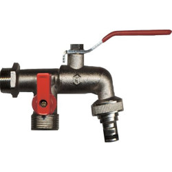 Robinet double service avec boule 1/2" SANINSTAL