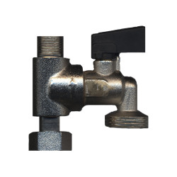 Robinet de service 1/4 de tour 3/8"MF chrome SANINSTAL