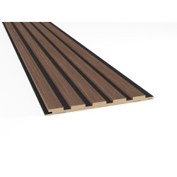 Lambris revêtu Kontrast Dark Wood – Revêtement mural moderne | DEPRO