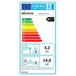 Poêle à pellets Teramo noir 16,8 kW INVICTA | INVICTA