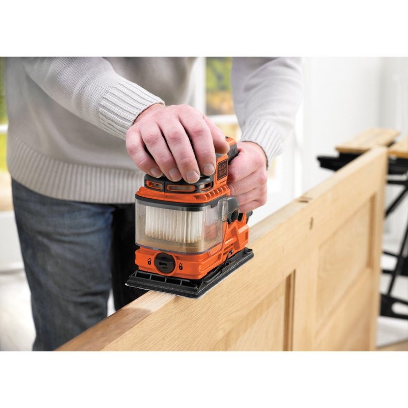Ponceuse vibrante Duosand KA330E – Puissante et efficace | BLACK+DECKER