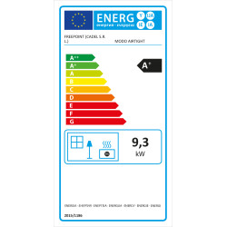 Poêle à pellets Modo noir 9,3 kW | FREEPOINT