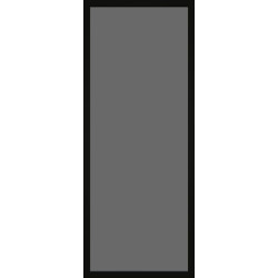 Porte vitrée Steel Look noir mat verre gris fumé 63 x 201