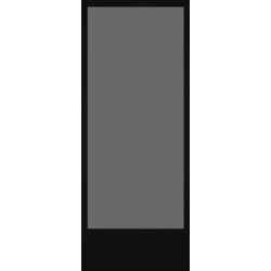 Porte vitrée Steel Look noir mat verre gris fumé 63 x 201