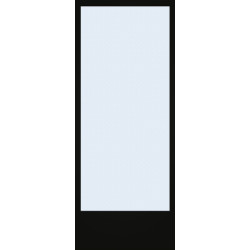 Porte vitrée Steel Look noir mat verre mat 78 x 201
