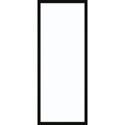 Porte vitrée Steel Look noir mat verre clair 63 x 201