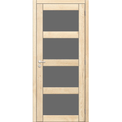 Porte vitrée Realwood Nature Oak chêne naturel verre gris fumé 83 x 201