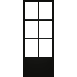 Porte Vitrée Steel Look Noir Mat – Élégance Moderne | THYS