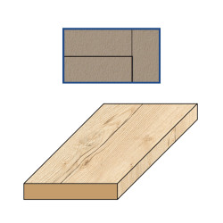 Chambranle Realwood Nature Oak chêne naturel 1 x 10 x 222 cm THYS
