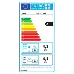 Poêle à gaz GH741RM 4100W – Chauffage puissant | QLIMA